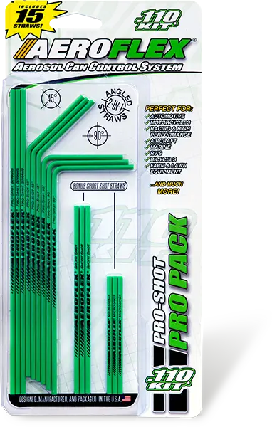 Aeroflex .110 ProPack Kit For large diameter aerosol straws
